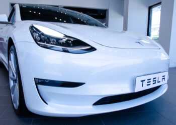 LEARNE 4 Stück Auto Einstiegsleisten Schutz für Tesla Model 3
